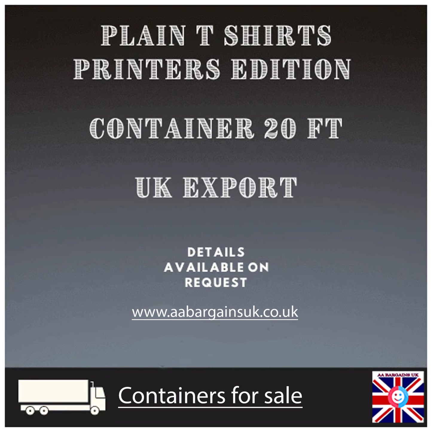 Bulk Plain T-Shirts Wholesale Container – Perfect for Printing