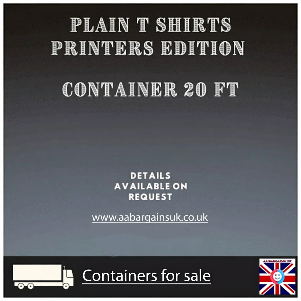 Bulk Plain T-Shirts Wholesale Container – Perfect for Printing