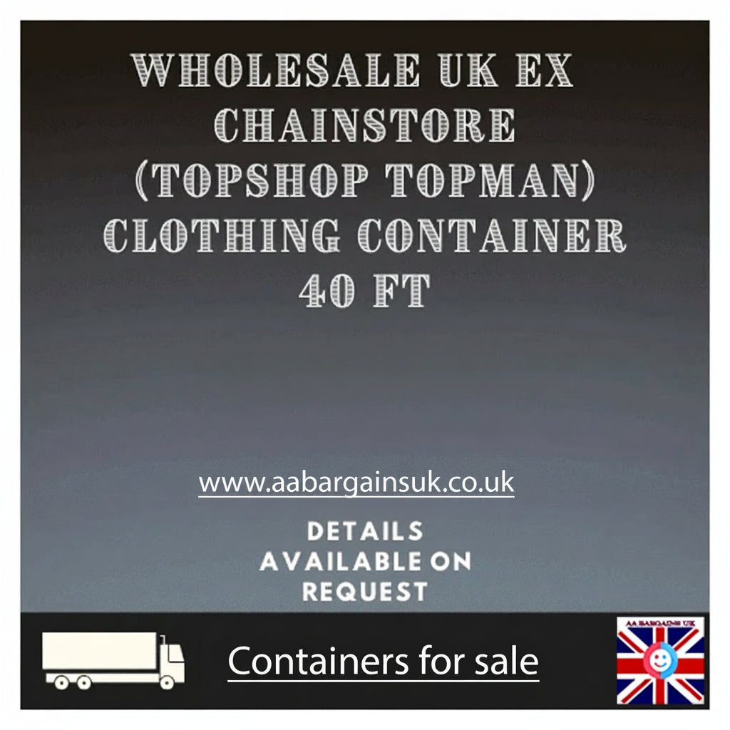 40ft Container of Ex-Topshop & Topman UK Fashion Wholesale