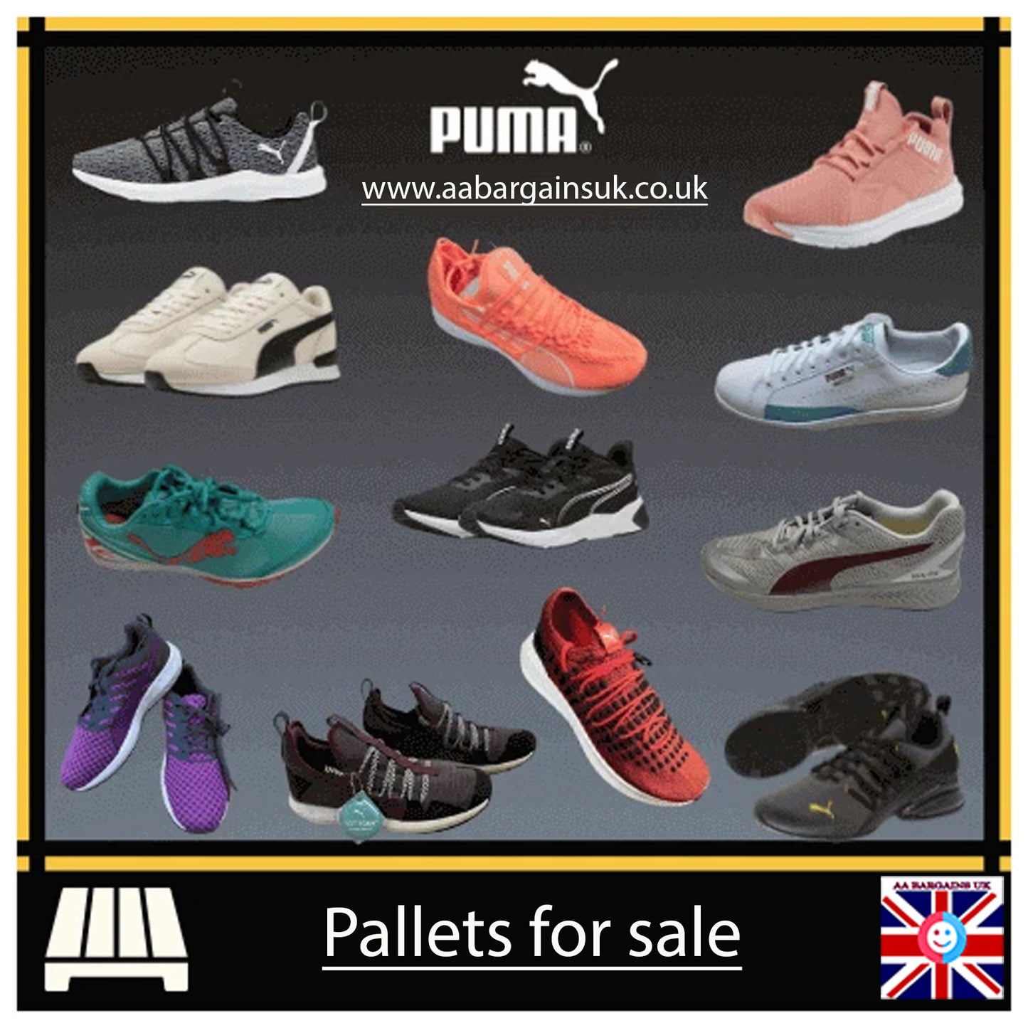 Puma Branded Trainers Wholesale Liquidation Stock