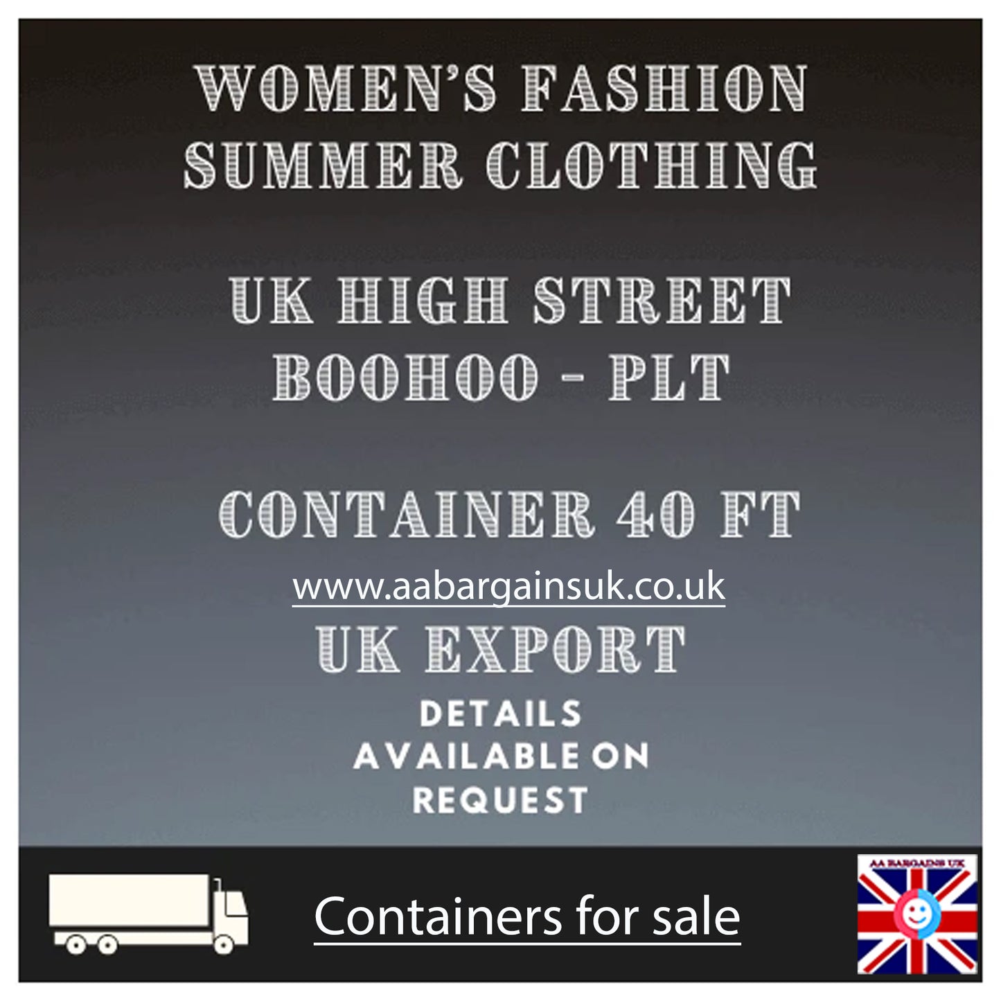 Wholesale Boohoo & PrettyLittleThing Women’s Fashion – Container Load