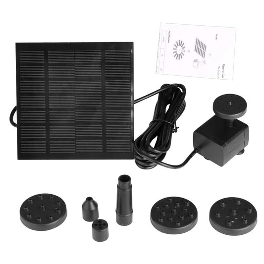 Solar Panel Powered Water Feature Pump Garden Pool Pond Aquarium Fountain Filter