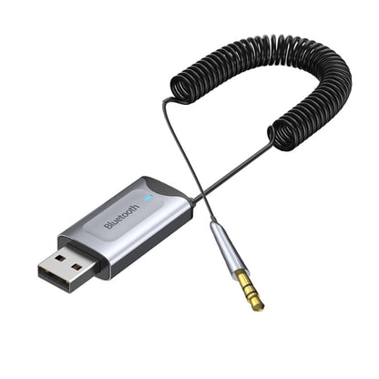 Essager EB01 Bluetooth 5.0 Aux Adapter Wireless Car Receiver USB to 3.5mm & Mic