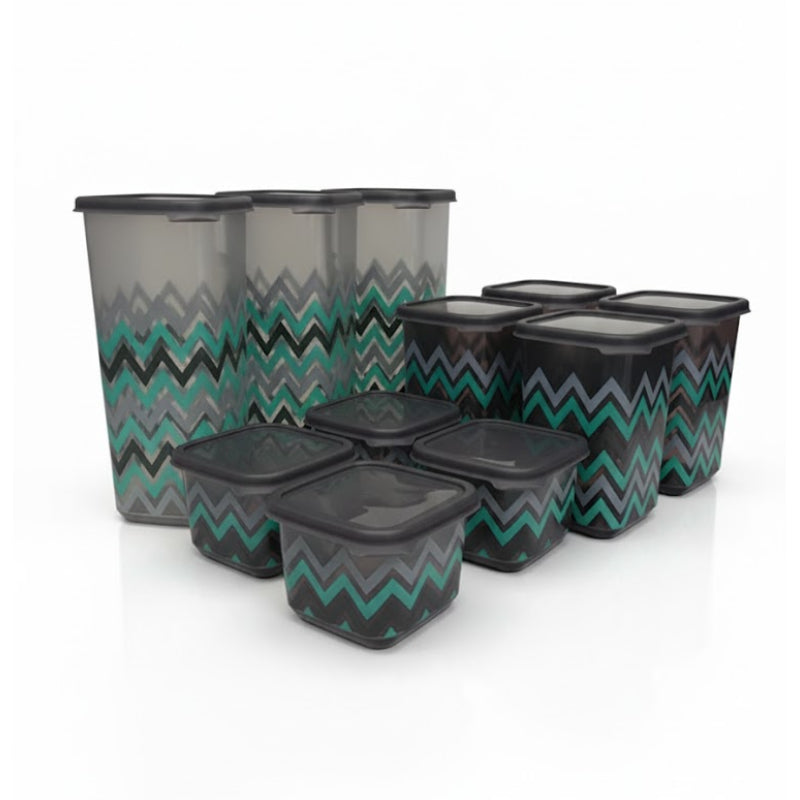 Plastic Square Storage Container (Set of 12pcs)