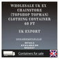40ft Container of Ex-Topshop & Topman UK Fashion Wholesale