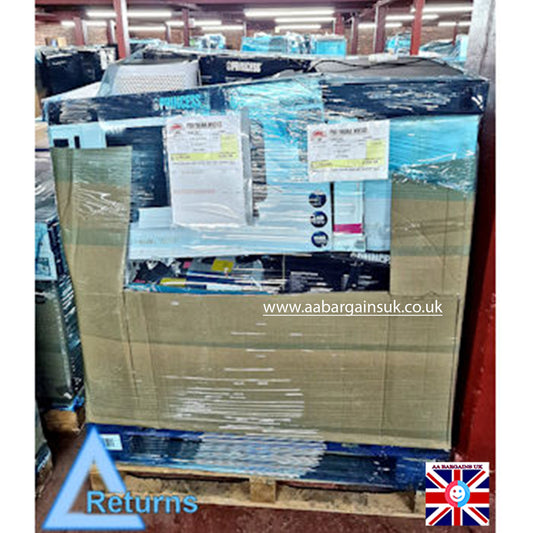Wholesale Air Control & Security Returns Pallet – 79 Items – Dehumidifiers, Heaters & Byron Door Chimes | Mixed Stock | Lot No. 208730