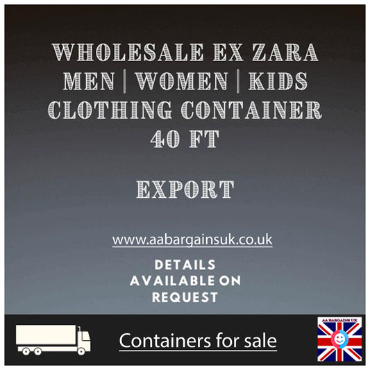 40ft Container of Ex-Zara Clothing – Wholesale Export