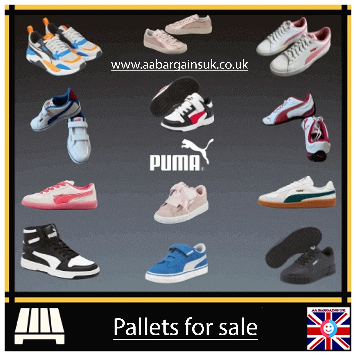 Wholesale Pallet of Kids’ Puma Trainers – Branded Footwear