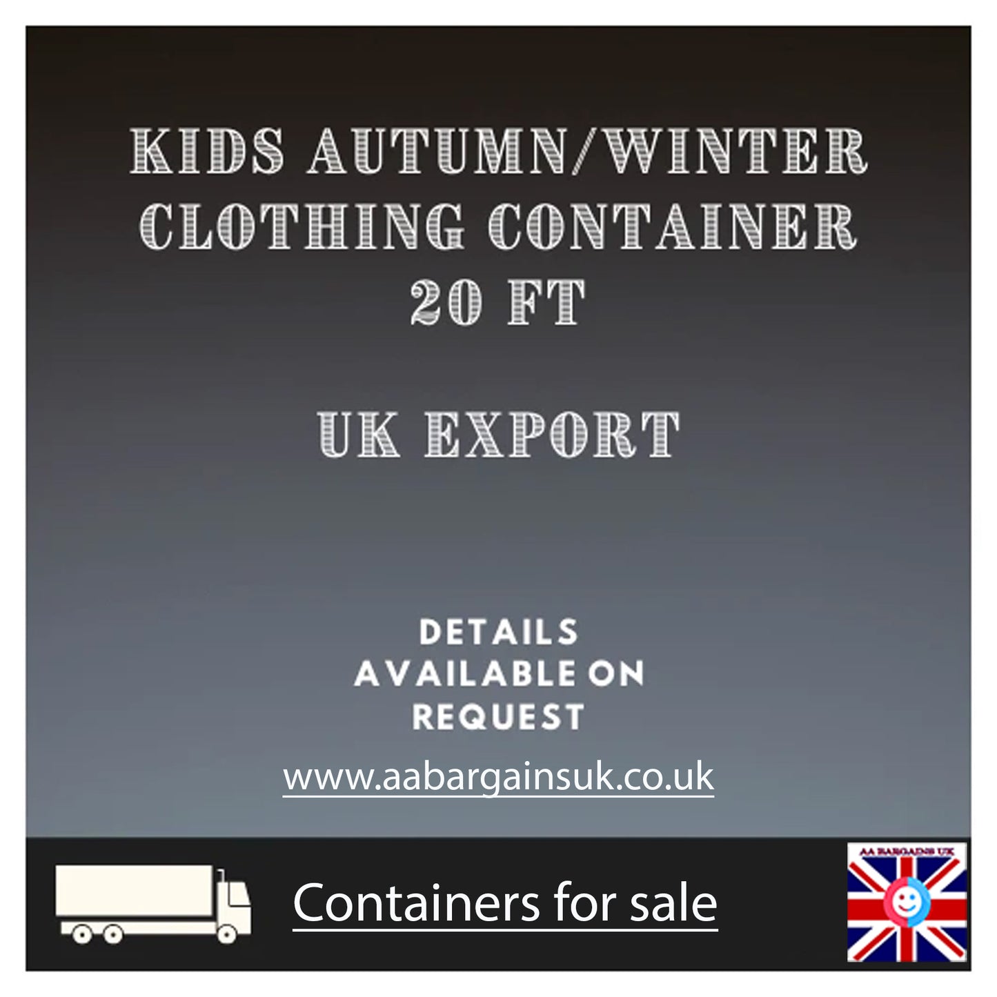 Kid’s Clothing Wholesale Container – UK Export Supply