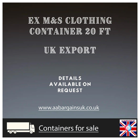 20ft Container – Wholesale Ex-M&S Clothing for Export