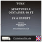 Wholesale Puma Sports Clothing Export Container