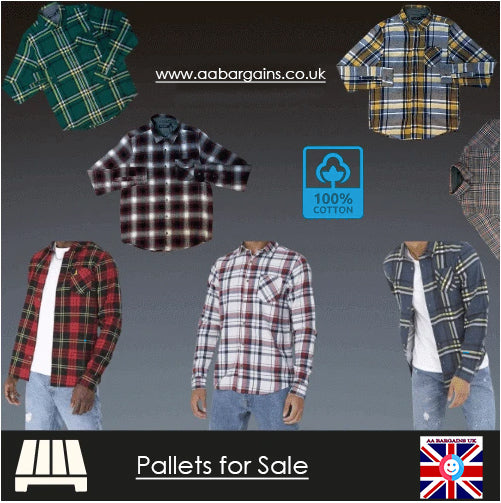 Bulk Men’s Flannel Shirts Wholesale Pallet – Liquidation Stock