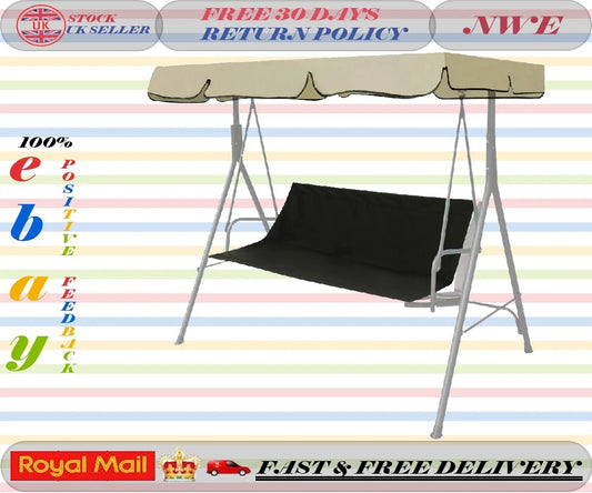 Replacement Part For Swing Seat Cover Garden Swinging Bench Hammock 2-3 Seaters