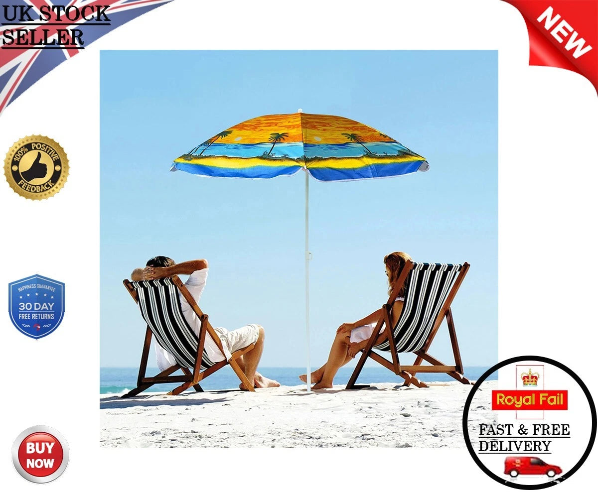 1.8M Garden Parasol Mandala Umbrella Tilt Outdoor Sun Shade Canopy Outdoor Patio
